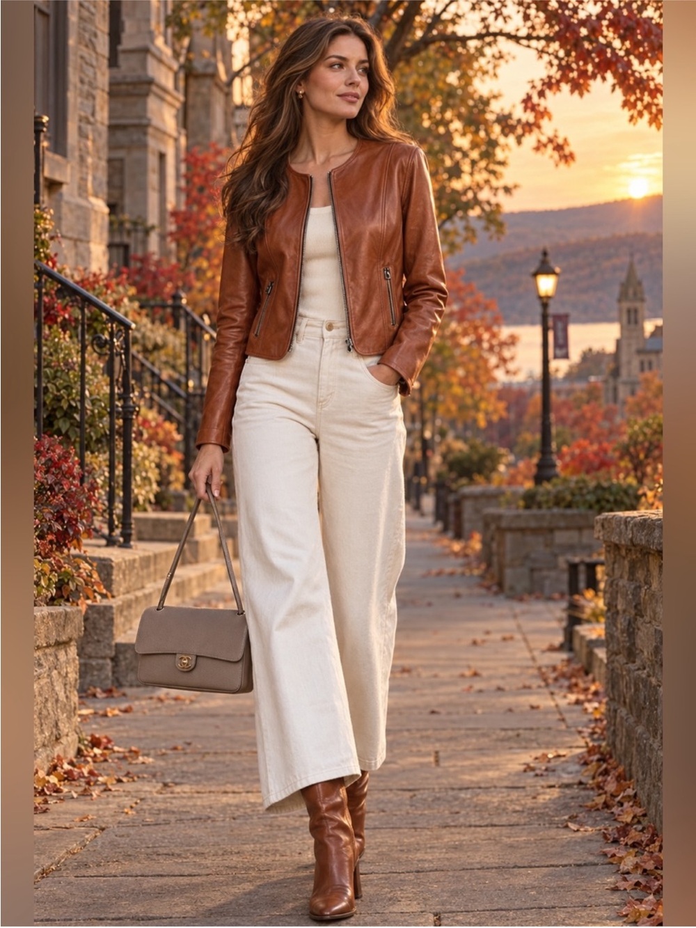 Milan Italian Calf Skin Leather Jacket,  Made In Gucci Factory
$650 $2,400
